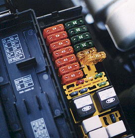 Location of SARC fuse in the power distribution box.